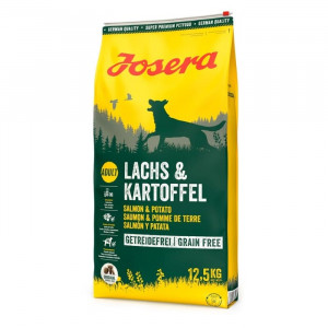 JOSERA SALMON & POTATO bezgraudu sausā barība Lasis, kartupeļi 12.5kg